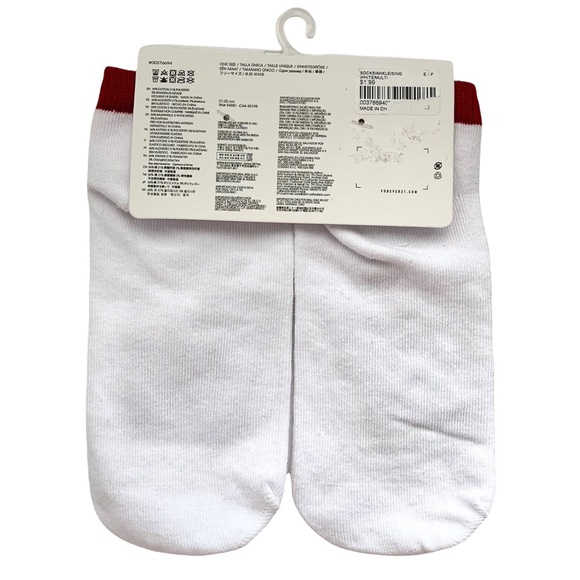 Forever 21 Ankle Socks 4 Pairs Animal Fox Bunny Soda Print - Picture 3 of 11